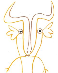 Pablo Picasso - Bull from A même la pierre - Contemporary Artwork
