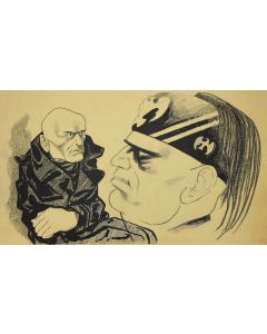  “Mussolini” by Adolf Hallman - Modern Artwork