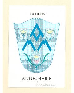 Ex Libris Anne-Marie - Modern Artwork 
