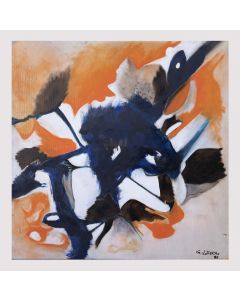 Orange Composition by Giorgio Lo Fermo - Contemporary Artwork 