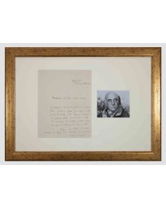 Autograph Letter of Greetings by M. Jacob 