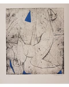 Marino Marini, Miracolo, Colored Etching, 1970, Paris, Crommelynck, Modern Art, Artwork