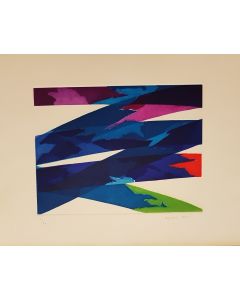 Piero Dorazio, Untitled, Colored Etching, 1970, Abstract Art, Contemporary Art