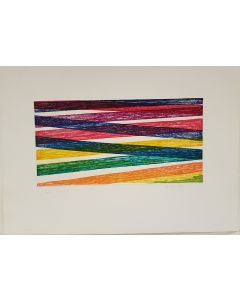 Piero Dorazio, Via vai, Colored Aquatint, 1972, Abstract Art, Contemporary Art