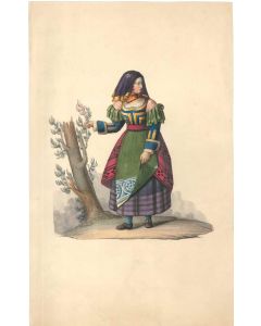 Female figure of XIX Century by Michela De Vito, Original Paintings
