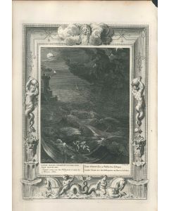 Leandre, from "Le Temple des Muses", by Bernard Picart, original print