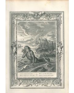 Glaucus, from "Le Temple des Muses", by Bernard Picart, original print