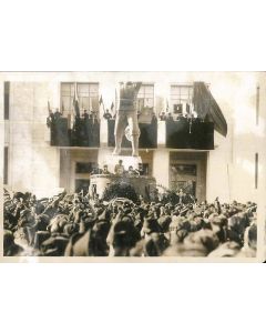 Mussolini at Celebrations in Honor of Filippo Corridoni