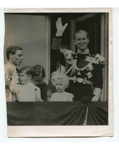 Greeting of Duke of Edinburgh -  Vintage Photograph
