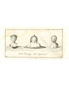 Ancient Roman Heads, Triad from Hercolaneum- Vincenzo Campana - Old Masters
