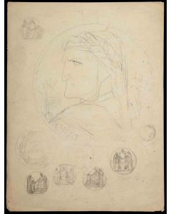 Study for a Medal with Dante's Portrait