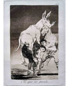 Francisco Goya - Tu que no puedes from 