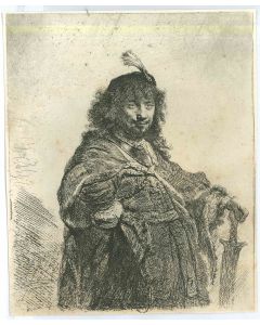 Self-Portrait with Plumed Cap and Lowered Sabre