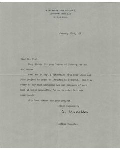 Arthur Koestler Autograph Letter