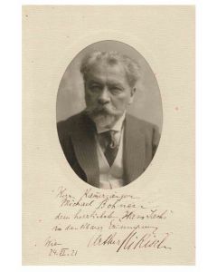 Photographic Portrait and Autograph of Arthur Nikisch - Original Photographs