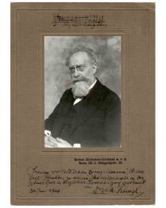 Photographic Portrait and Autograph of Wilhelm Kienzl - Original Photographs
