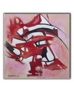 Pink and Red Composition - Giorgio Lo Fermo - Contmeporary Art