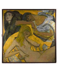 Golden Cage, Adam and Eve - Anastasia Kukarina - Contemporary Artwork