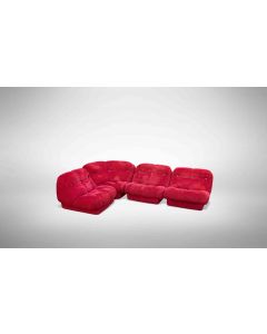 Red Nuvolone Sofa by Rino Maturi