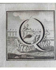 Antiquities of Herculaneum  - Letter of the Alphabet  Q