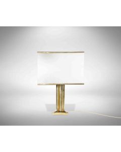 Brass Table Lamp by Romeo Rega