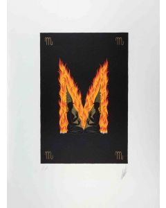Letter M - from the suite Letters of the Alphabet - Erté (Romain de Tirtoff) - Modern Art