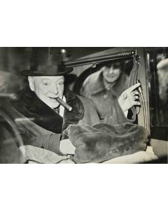 Winston Churchill - Vintage b/w Photo  