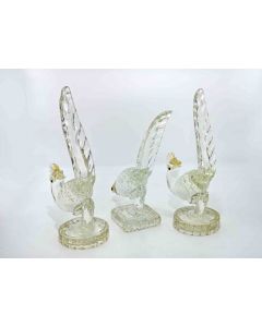 Blown Glass Pheasants - Decorative Objects 