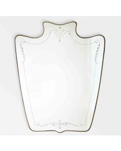 Brass Frame Mirror - Decorative Object 
