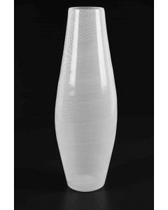 White Glass Vase - Decorative Object 