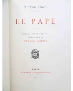 Victor Hugo - Le Pape - Rare Book 