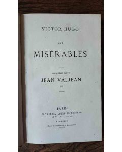 Victor Hugo - Les Misérables  - Rare Book 