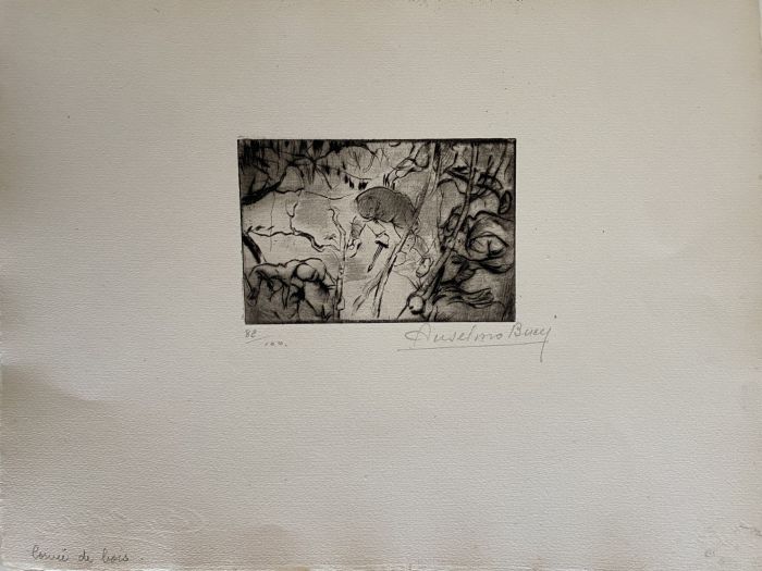 "Military" 1917s is a beautiful print in etching technique, realized by Anselmo Bucci (1887-1955).