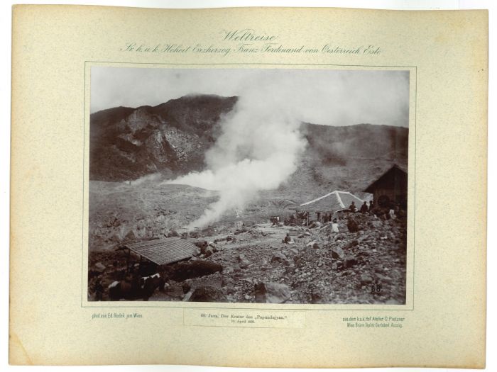 Java, Der Krater des Papundujyan - 13 April 1893 by prince Franz Ferdinand von Osterreich Este - Artwork