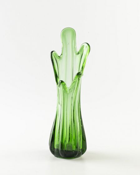 Green glass on sale decorative items