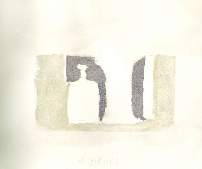 Bottles Composition by Giorgio Morandi - Contemporary Artwork