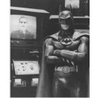 Michael Keaton on the set of "The Batman" (1989)