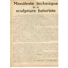 Manifeste Technique de la Sculpture Futuriste