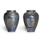 Ancient Persian Silver Salve Vases