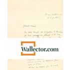 "Merits and Honours": Autograph Letter by M. Jacob 