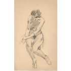 Sitting Sketched Nude 