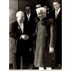 Portrait of Jawaharlal Nehru with Nikita Krusciov