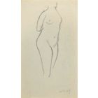 The Sketches Of Standing Nude And Children