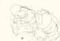 Egon Schiele - Figure with Dod - Contemporary Art 