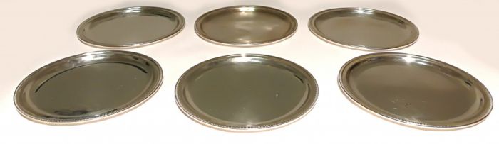 Set of Six Silver Dishes by Anonymous - Decorative Object