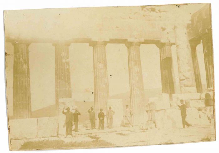Hellenistic Columns  and Tourist - The Old Days 