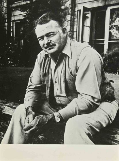 Portrait of Ernest Hemingway -  Vintage Photo   