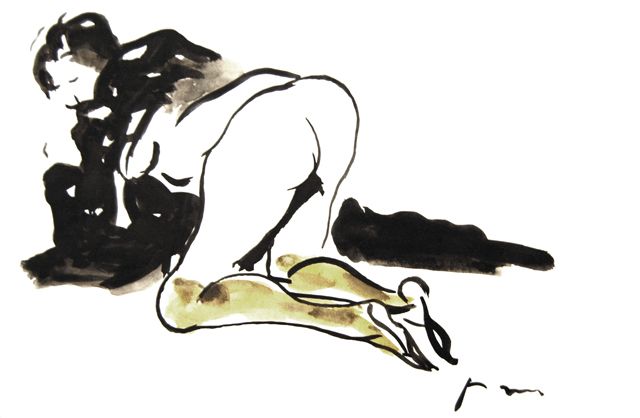 Nude of Woman di Lucio Fontana