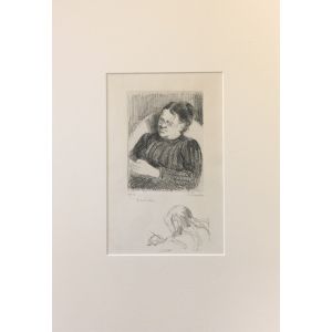Camille Pisarro - Grand'mère - Portrait de la Femme de l'Artiste - Modern Artwork