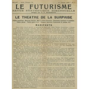 Le Futurisme. Le Theatre de la Surprise